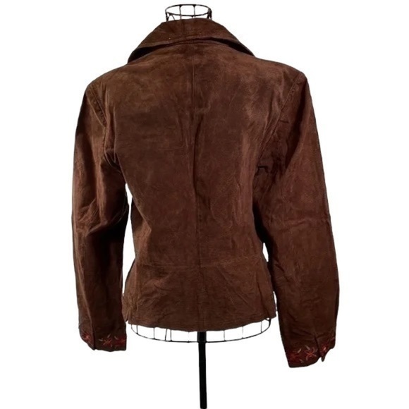 Chadwick's | Brown Embroidered Suede Jacket - Picture 2 of 6